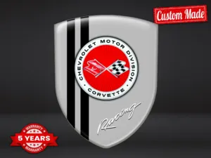Corvette Emblèmes Auto Personnalisés Sport Qualité Minimal